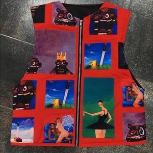 “My beautiful dark twisted fantasy” Kanye west inspired vest